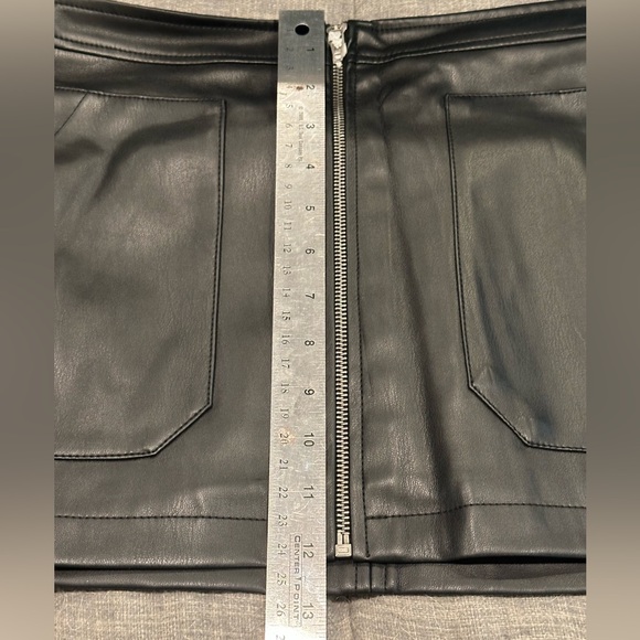 NWT Free People vegan leather mini skirt - Picture 9 of 10